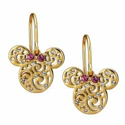 Wholesale 🌟 Disney Arribas Earrings - Minnie Mouse Filigree Icon - Gold ✨