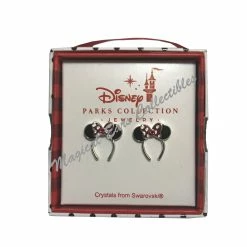 Best Pirce 🛒 Disney Post Earrings - Minnie Mouse Ear Headband - Silver 😍