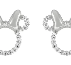 Best Sale 🤩 Disney Rebecca Hook Earrings - Minnie Mouse Icon - Sterling Silver 😀