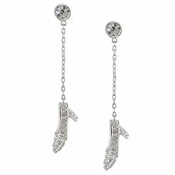 Outlet 🔔 Disney Arribas Earrings - Dangle Swarovski Crystal Slipper 👍