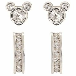 Wholesale 🥰 Disney Earrings Set - Mickey Icon And Hoop Set - 2 Piece 🛒