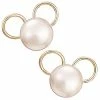 Outlet ⌛ Disney Earrings - Mickey Mouse Icon - Pearl And Gold ⭐ -Disney shop 7501002529712