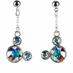 Cheapest ❤️ Disney Dangle Earrings - Crystal Mickey Mouse Icon - Clear ✨