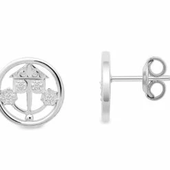 Wholesale 🧨 Disney Crislu Earrings - It's A Small World Clockface 🎁