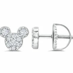 New 🛒 Disney Crislu Earrings For Kids - Mickey Mouse Stud - Color Choice ✨