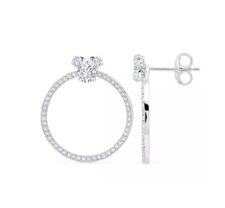 Brand new ๐ Disney Crislu Earrings - Minnie Mouse Door Knocker ๐ 3 Brand new ๐ Disney Crislu Earrings - Minnie Mouse Door Knocker ๐