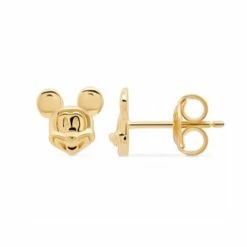 Cheap 🧨 Disney Crislu Earrings - Mickey Mouse Face - Platinum Or Gold 🎁