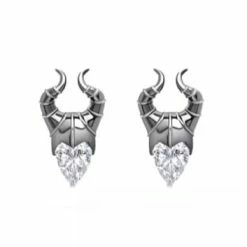 Wholesale 🔔 Disney Crislu Earrings - Maleficent - Cubic Zirconia 👏