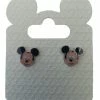 Budget 🎁 Disney Earrings - Mickey Mouse Face - Silver 🔔 -Disney shop dchzd4cbm1fvrcivkfm0za ehpqebaxauntub6riny