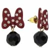 Buy ✔️ Disney Post Earrings - Dots And Dashes - Minnie Mouse Dot Drop 👍 -Disney shop file a954c15385447