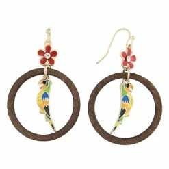 Wholesale 🔥 Disney Dangle Earrings - Tiki Bird Bamboo - Enchanted Tiki Room 💯