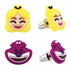 Best Pirce 🛒 Disney Earrings Set - Emoji Alice And Cheshire - Set Of 2 🥰