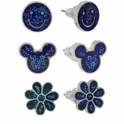 New 🎁 Disney Post Earrings - Mickey Icon - Mood - Set Of 3 ⌛