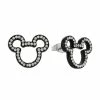 Best reviews of 😉 Disney Earrings - Mickey Mouse - Jeweled Cut Out - Black 🥰 -Disney shop img 3846
