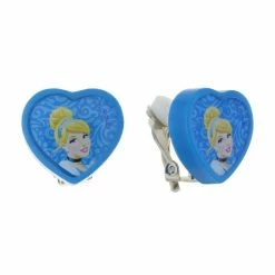 Flash Sale 🛒 Disney Clip On Earrings - Cinderella - Heart Shaped ⭐