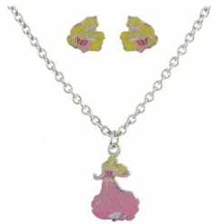 Best Pirce ✔️ Disney Necklace And Earrings Set - Aurora - Sleeping Beauty 👍