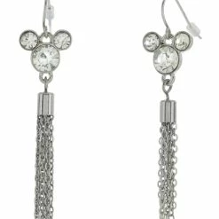 Buy 🔥 Disney Drop Earrings - Mickey Tassel Drop - Crystal 🛒