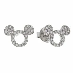 Buy ✔️ Disney Crislu Earrings - Mickey O Icon - Silver 🛒