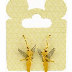 Hot Sale 🛒 Disney Drop Earrings - Tinker Bell - Gold 🧨