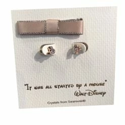 Hot Sale ✨ Disney Post Earrings - Mickey Mouse Icon With Gift Bag - Rose Gold 🔥