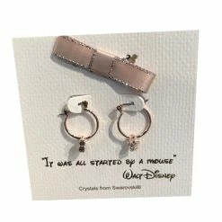 Cheap 🔥 Disney Earrings - Mickey Mouse Small Hoop With Gift Bag - Gold ✨
