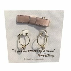 Buy 🤩 Disney Earrings - Mickey Mouse Small Hoop With Gift Bag - Rose Gold 🥰