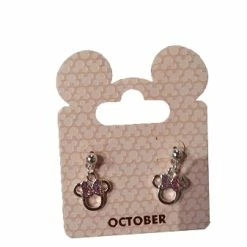 Best deal 🎉 Disney Dangle Earrings - Minnie Mouse Birthstone Bow 🥰