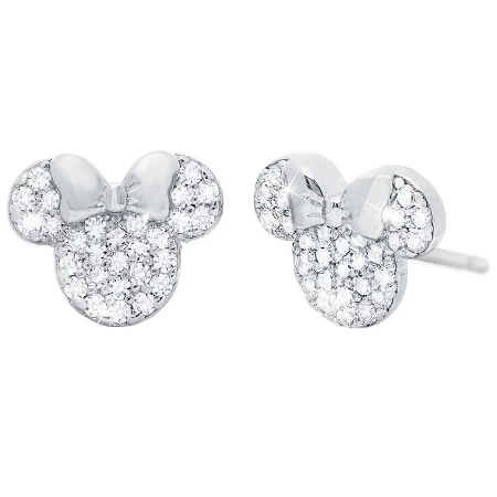 Outlet ๐คฉ Disney CRISLU Stud Earrings - Minnie Mouse Icon - Silver ๐คฉ 3 Outlet ๐คฉ Disney CRISLU Stud Earrings - Minnie Mouse Icon - Silver ๐คฉ