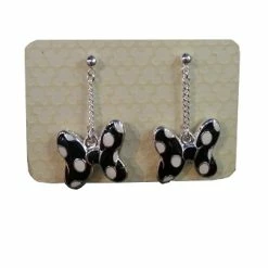 Brand new 👏 Disney Dangle Earrings - Minnie Mouse Bow - Black 🔥