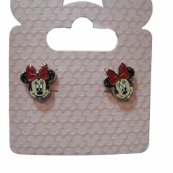 Best reviews of ❤️ Disney Earrings - Minnie Mouse Face - Silver 😍
