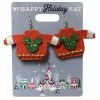 Best Sale 😍 Disney Dangle Earrings - Holiday Mickey Mouse Sweater 🔔 -Disney shop sc102349