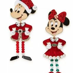 Wholesale 🌟 Disney BaubleBar Earrings - Santa Mickey And Minnie Mouse 😀