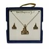 New 👏 Disney Necklace & Earrings Set - 50th Anniversary - Cinderella Castle 🛒