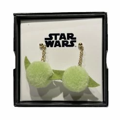 Cheap 👍 Disney Dangle Earrings - Baby Yoda - Star Wars - Pom Pom 🎉