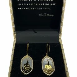 Best deal ✔️ Disney Rebecca Hook Earrings - 50th Anniversary - Castle 🎉