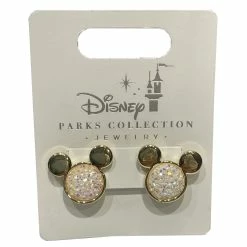 Best reviews of 😉 Disney Post Earrings - Mickey Icon With Sparkle White Stone ⌛